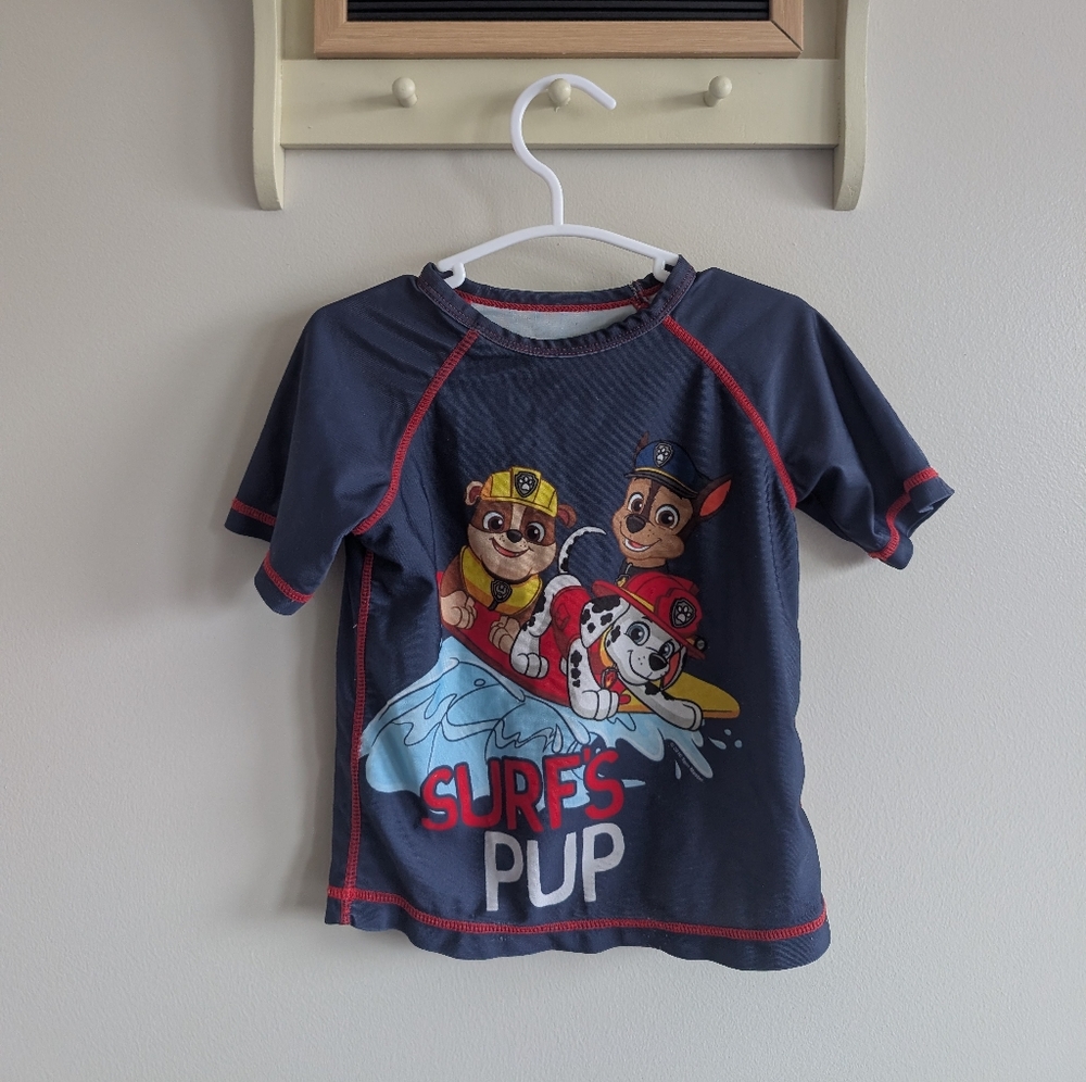 Old Navy Kids Swim Shirt - Navy and Red